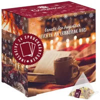 Corasol Sprüche & Tee Adventskalender 24 Pyramidenbeutel & Spruchkärtchen 2025