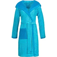 Esprit Bademantel Striped Hoody turquoise S