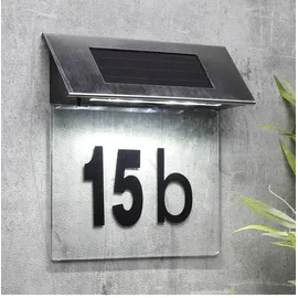 garden hero Hausnummernleuchte 249 Silber