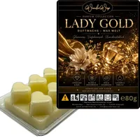 WonderWax Duftwachs Wax Melts Lady Gold – Parfume Collection, 6 Duftwachs Herzen aus Sojawachs für Duftlampe & Aromalampe, vegane Wax Melts, Rau...