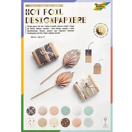 Folia Designpapierblock Hot Foil 165 g/m2 12 Blatt DIN A4