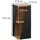 Vicco Benno Midischrank 31,6 x 70,5 cm Anthrazit/Eiche