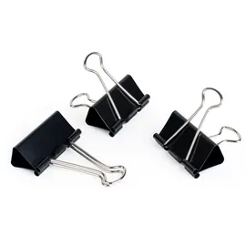 Pavo - Vielzweck Klammern/Klammer, 19 mm, 12-er Packung, schwarz