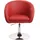chefgastro Esszimmerstuhl Kunstleder Rot 6er Set