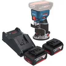Bosch GKF 18V-8 Akku Kantenfräse inkl. 2x Akku 5,0 Ah + Ladegerät