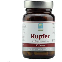 Kupfer 2 mg aus Kupfergluconat Kapseln 60 St