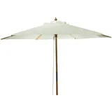 PROGARDEN Sonnenschirm Ø 250 cm Weiß