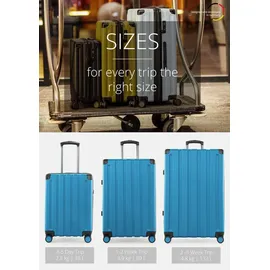 HAUPTSTADTKOFFER Q-Damm 4-Rollen 78 cm / 133 l cyanblau