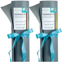 Sensalux Tischdeckenrollen-Set, 2 Stück, stoffähnliches Vlies, Event, Geburtstagsfeier, 1,18m