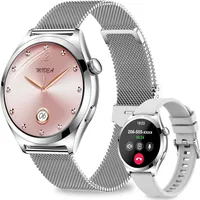 Smartwatch Damen 1,27" Rund Fitnessuhr mit Telefonfunktion, 120+ Sportmodi, Pulsuhr, Schlafmonitor, Schrittzähler, IP68 Wasserdicht für iOS Android