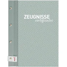 ROTH Zeugnismappe Pattern mit Buchschrauben Dusty Mint