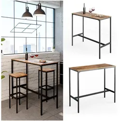 Vicco Bartisch Bistrotisch Stehtisch Fyrk 120x50cm Esstisch Bartresen Bartheke