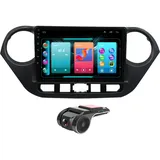 9 Zoll GPS Für Hyundai i10 2013-2016 Android 11 Autoradio Navi GPS DAB+Radio HD Touchscreen Autoradio Bluetooth CarPlay Navigation WiFi,Mirrorlink,FM RDS Radio OBD USB DVR +Lenkradkontrolle DSP