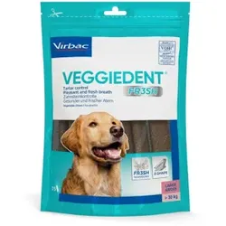Virbac Veggiedent Kaustreifen Hund ab 30 kg (15 st.) 1 Packung