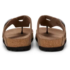 Marc O'Polo "aus weichem Veloursleder", Damen, Gr. 42, beige (schwarzer sand), Obermaterial: 100% Leder, unifarben, Schuhe Sandale