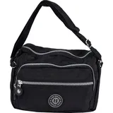 Jennifer Jones Leather Bag Street Umhängetasche Nylon Black
