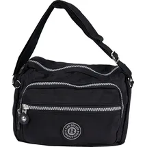 Jennifer Jones Leather Bag Street Umhängetasche Nylon Black
