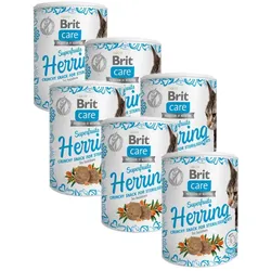 BRIT CARE Cat Snack Superfruits Herring 6x100g