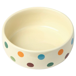 Kerbl Futternapf Keramiknapf Dots für Hunde & Katzen, glasiert, 300 ml, Keramik