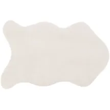 Atmosphera Kunstfell-Teppich extra weich 60 x 90 cm Elfenbeinweiß