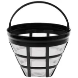 Dauer-Kaffeefilter, Für 8-12 Tassen Kaffee, Filtergröße 4, Mit Edelstahlgewebe, Kaffee Dauerfilter, Edelstahl Kaffee Filter Mesh Korb Waschbar Kaffeefilter Wiederverwendbar Dauerkaffeefilter