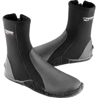 Cressi Isla Boots - Unisex Tauchschuhe aus Neopren 7mm Shwarz mit Gummisohle, M