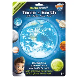 Buki France BUKI 3DF2 - Leuchtaufkleber Erde, Blau