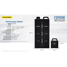 Nitecore Solarpanel (NC-FSP100W)