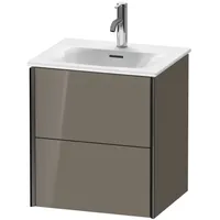 Duravit XViu Waschtisch-Unterschrank XV41310B289 51x42x55,7cm, 2 Schubkästen, schwarz matt,