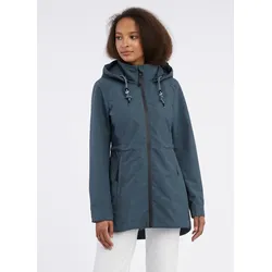 Outdoorjacke RAGWEAR "DAKKOTA A", Damen, Gr. XXXL (46), grau (dunkelgrau), Web, Obermaterial: 100% Polyester, unifarben, casual, Langarm, Jacken