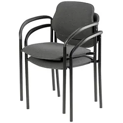 2 Nowy Styl Besucherstühle Styl anthrazit Stoff