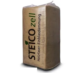 STEICO zell Einblasdämmung im 15 kg Sack - 1 Palette a 18 Sack (270...