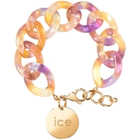 ICE-Watch ICE Jewellery - Chain Bracelet - Purple lime - Kettenarmband mit XL-Maschen für Frauen, geschlossen mit einer goldenen Medaille (020998)