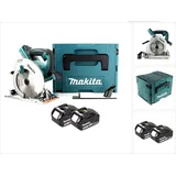 Makita DHS 710 TJ 36V Akku Li-Ion Handkreissäge 190 mm + 2x Akku 5,0Ah + Makpac - ohne Ladegerät