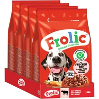 Frolic Hundefutter Trockenfutter mit Rind 4 x 1,5 kg