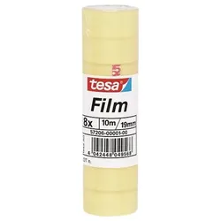 Tesa Tesafilm Standard - Büro-Klebeband - 19 mm x 10 m - Polypropylenfolie - tra