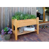 xxxpromex Kräuterbeet auf Beine 114 x 60 x 84,5 cm honigbraun