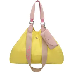 Henkeltasche FRITZI AUS PREUSSEN "Izzy", Damen, Gr. B/H/T: 16cm x 36cm x 50cm, gelb, Baumwolle, Taschen, aus veganen Materialien