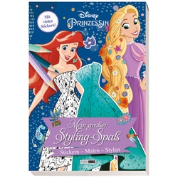 Disney Prinzessin: Mein Grosser Styling-Spass: Stickern, Malen, Stylen - Panini, Kartoniert (TB)