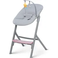 Kinderkraft Kinderhochstuhl LIVY mit Babywippe CALMEE aster pink, 60x40