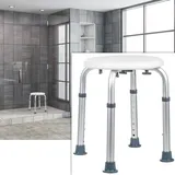 Hi Haushalt International Duschhocker höhenverstellbar mit Antirutsch-Füßen bis 150 kg