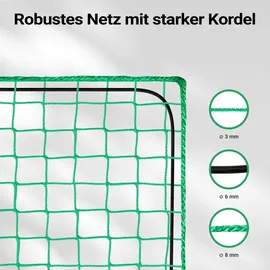 Wiltec Ladungssicherungsnetz 3x6 m Grün