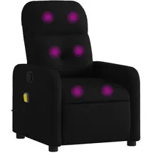 vidaXL Massagesessel 144 x 77,5 x 0 cm Schwarz mit Fernbedienung