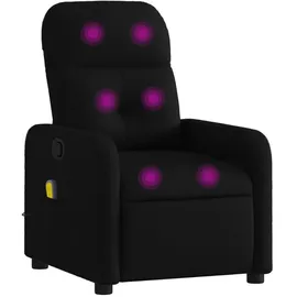 vidaXL Massagesessel 144 x 77,5 x 0 cm Schwarz mit Fernbedienung
