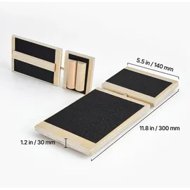 Vevor Balance Board Schwarz (30 x 14 x 3 cm)
