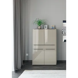 Set One by Musterring Highboard Reno 140 x 42 x 42 cm Braun