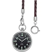 Regent Taschenuhr Regent Herren Taschenuhr Analog Gehäuse, (Analoguhr, Analoguhr), Herren Taschenuhr rund, extra groß (ca. 43mm), Edelstahl, Elegant silberfarben