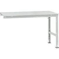 Manuflex Ansatztisch UNIVERSAL Standard, Tischplatte Kunststoff, 1500x1000, lichtgrau