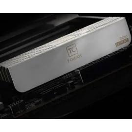 Team Group T-Create Expert DDR5 6400MHz 32GB 2x16GB CL32 Dual AMD EXPO e Intel XMP Blanco - Schwarz