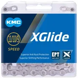 KMC X-Glide EPT Kette Dunkelsilber 118 Glieder